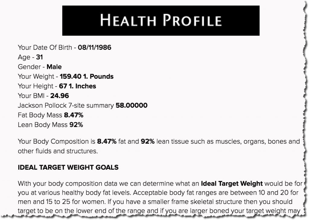 Health Profile